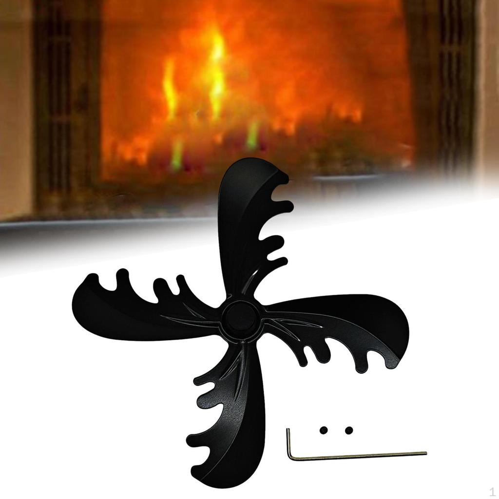 Pssopp Kaminventilator Flügel - 6 Flügel Aus Aluminiumlegierung Für Holzöfen