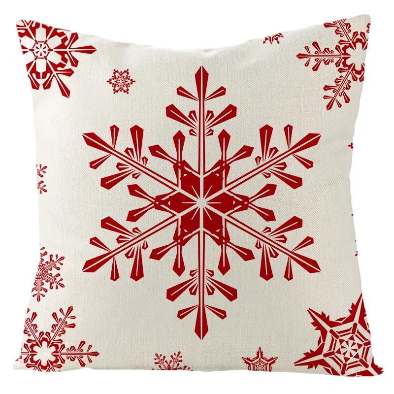 Christmas Red  Collection Pillowcase Holiday Home Decor Cushion  Cover  Aesthetics