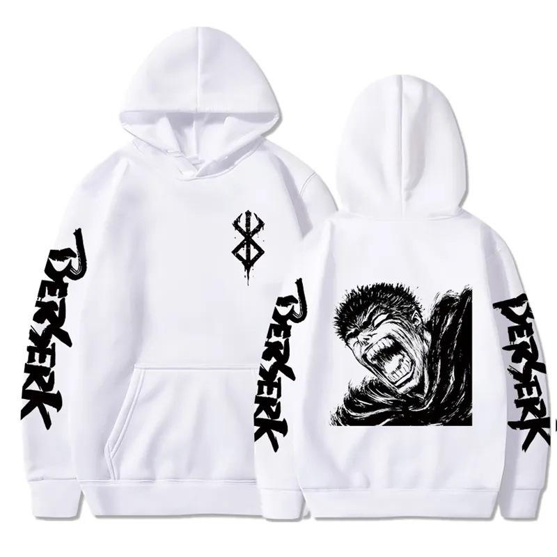 European-Sized Berserk Anime Streetwear Hoodie - Autumn/Winter Cotton Sweatshirt.