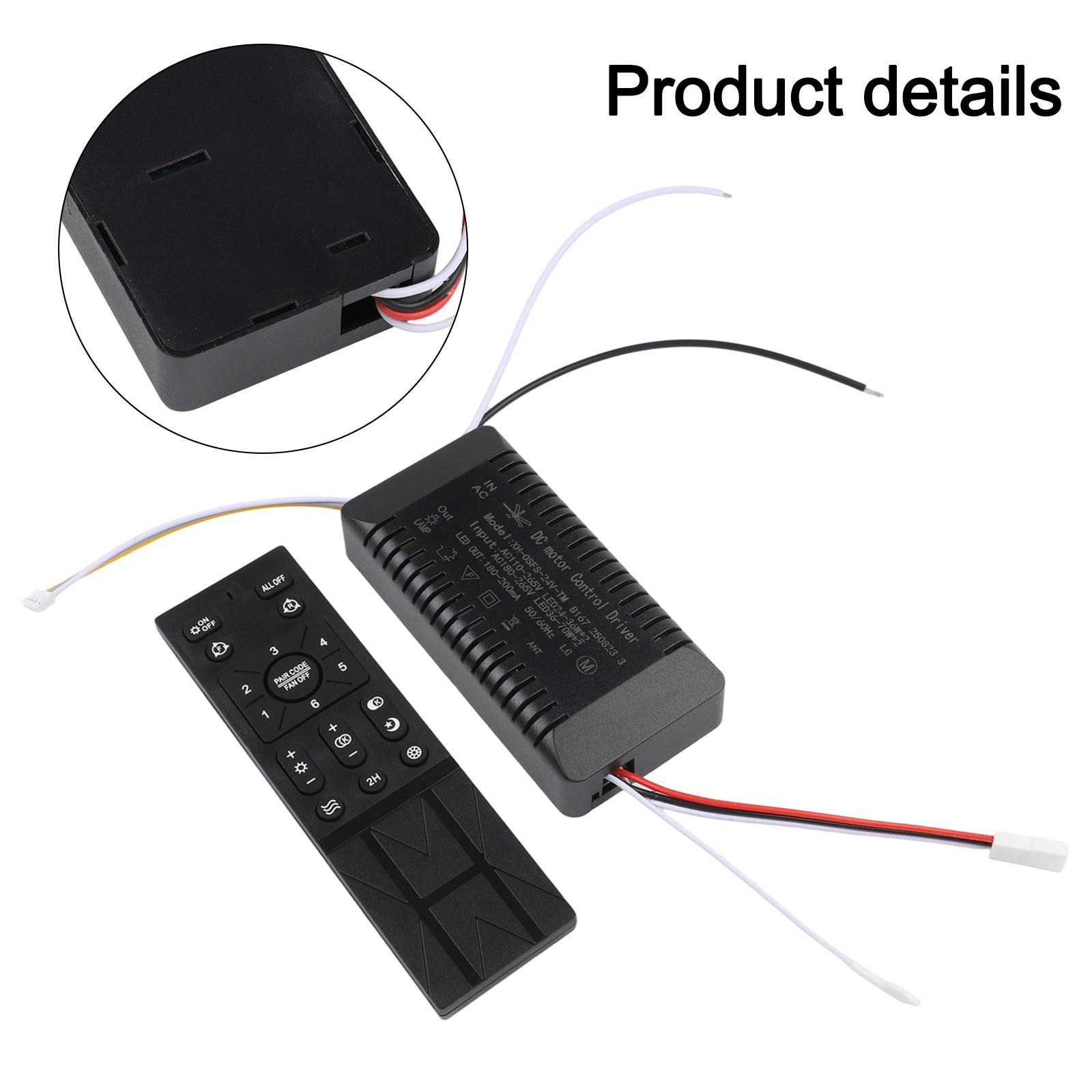 

Fan Speed Control Ceiling Fan Remote Home Lighting Compatible With Hongyun Fan Convenient Reset Output Voltage 24V China Mainland