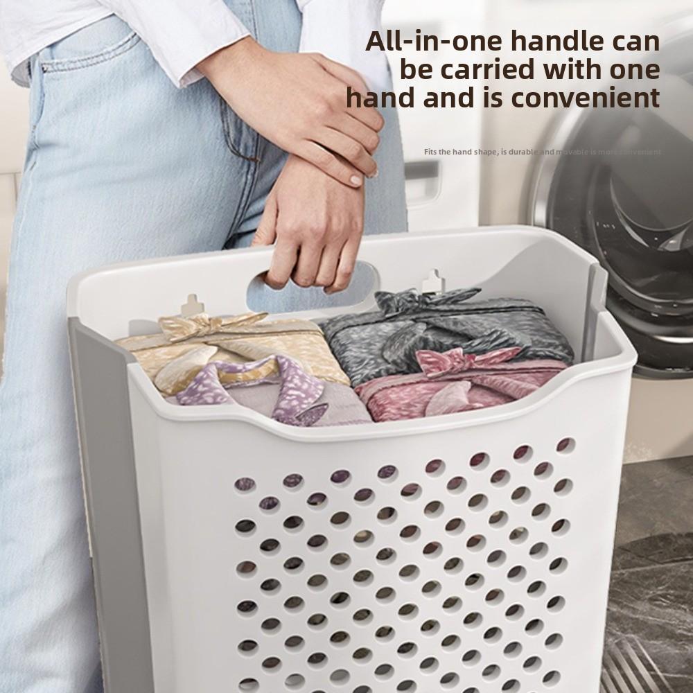 Wall Mounted Laundry Basket Foldable Storage Bag New Storage Basket