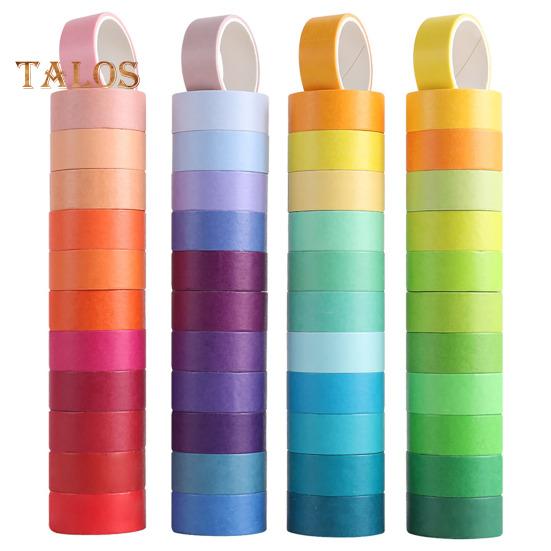 

48 рулонов васи-ленты радужных цветов, декоративные ленты шириной 15 мм, цветная клейкая лента для дневника, книги, планировщика, скрапбукинга, сделай сам, художественные поделки Sets