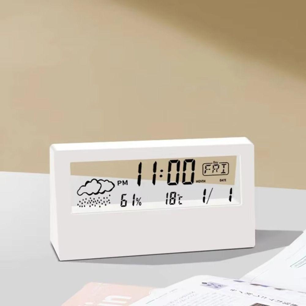 Digital Display Table Clock Electronic Design Desk Clock Supplies Multifunction Clock Work Space