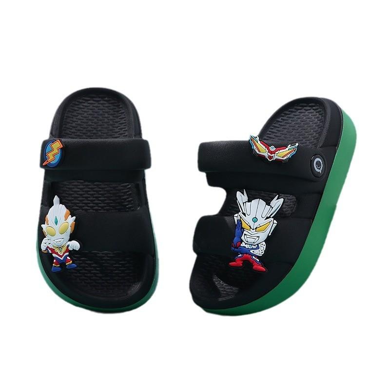 Bottom Stylish Soft Kids Beach Shoes In Black Green Beige For Boys And Girls Perfect For Wear Summer