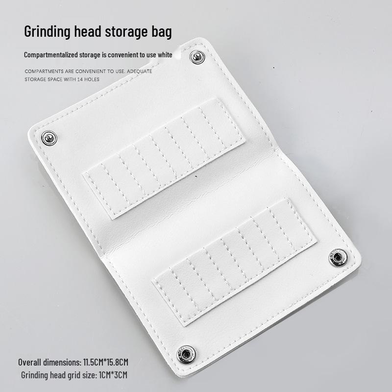 

Портативная сумка для хранения фрез для маникюрного аппарата на 16 отверстий из ПУ с застежкой-пряжкой - Маникюрный инструмент для салонов