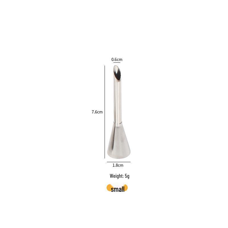 Stainless Steel 430 Piping Tips Set for Cream Puffs – Small/Medium Cake & Flower Baking Tools