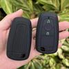 Siliconen Auto Sleutel FOB Afstandsbediening Hoes Buidel Houder Voor Ford Raptor 2018 Ecosport Ranger Raptor 2 Knops Smart Keyless Accessoires