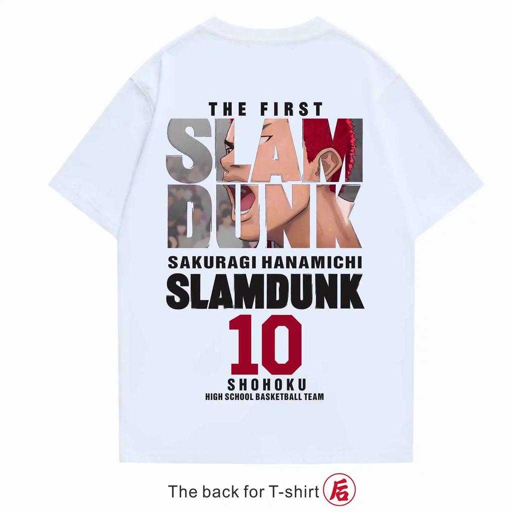 2026 Summer Cotton Short-sleeved Slam Dunk T-shirt Adopts Cherry Tree Flower Road and Liuchuan Maple T-shirt In The Movie