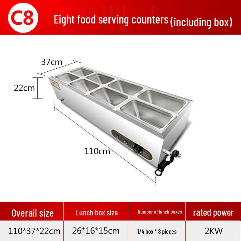 Aokewen C8 Tabletop Fast Food Warming Station