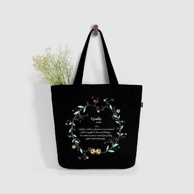 Large Tote Bag for Women with Zip, Stylish Cotton Handbags, Canvas Tote Bags for College