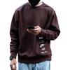 T Shirts Men's Brown Crew Neck Moderate Straight Fit DX0782-227