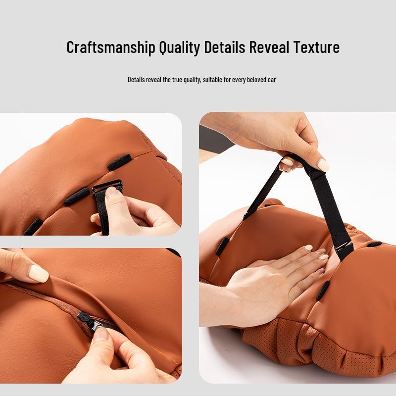 Toyota Car Headrest and Lumbar Support Pillow for Camry, Highlander, Sienna, and Corolla.