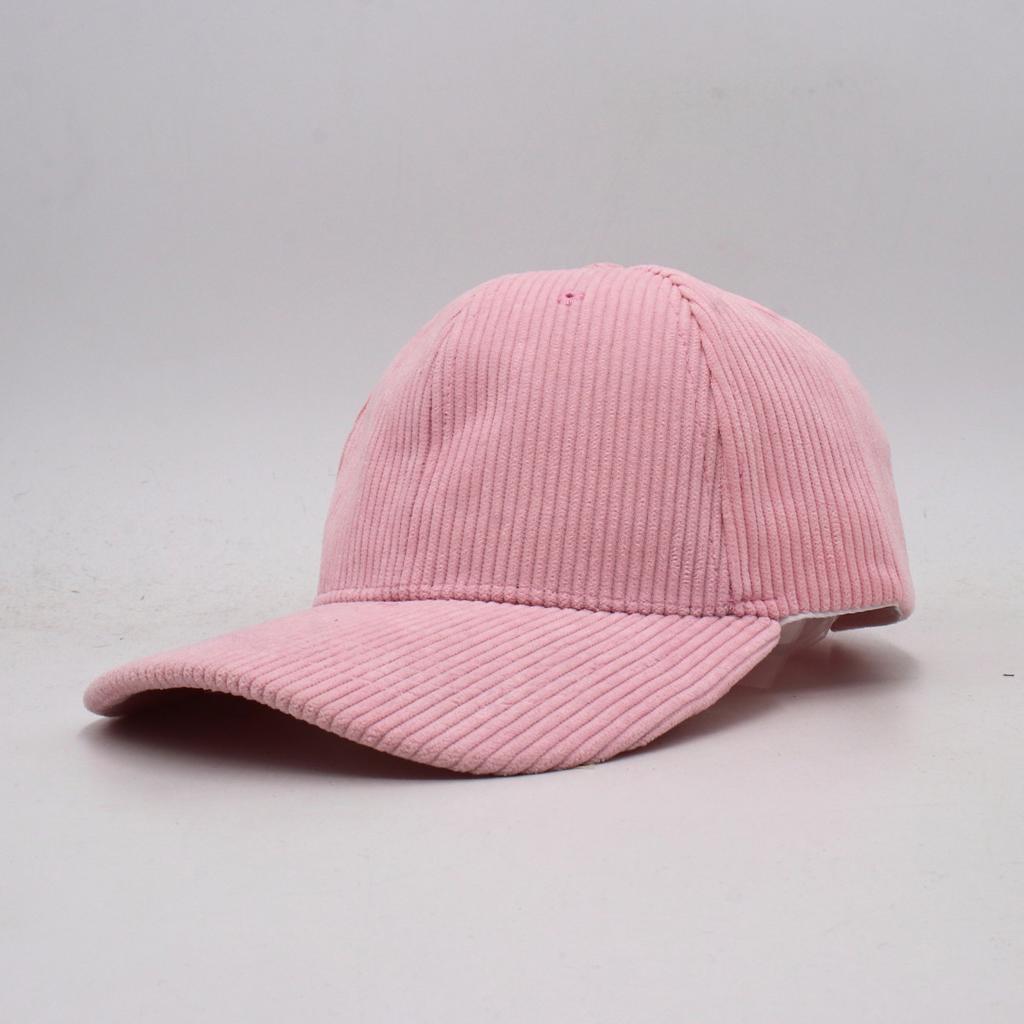 Corduroy Baseball Cap Simple Solid Color Versatile Trendy Warm Strip Peaked Cap Men And Women