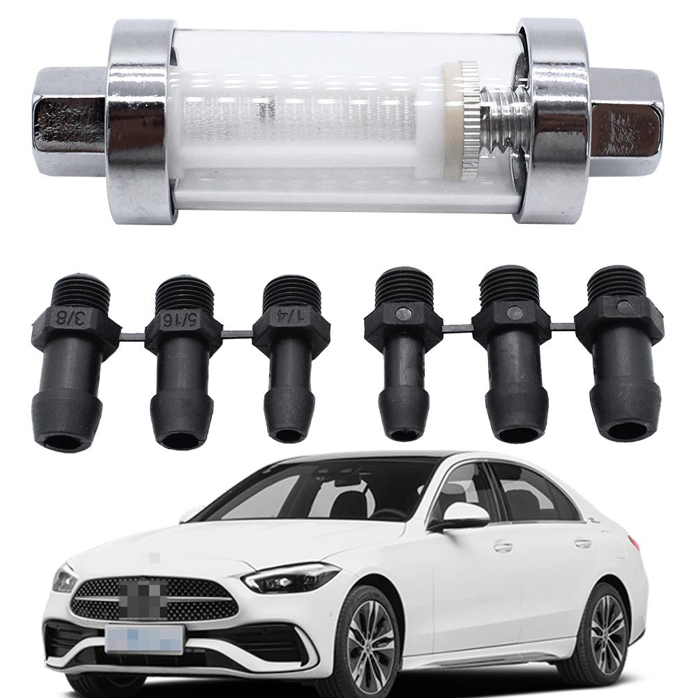 Inline Fuel Filter Reusable Inline Fuel Filter Replacement Fuel Filter for Universal 3/8in 1/4in 5/16in Hose Fuel Filters5