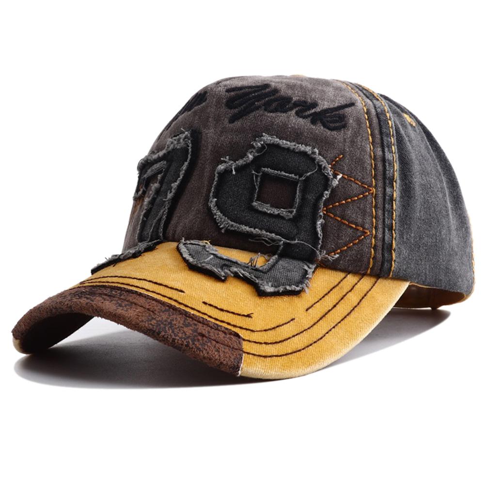 Yiran bag Nieuwe Unisex Gewassen Katoenen Baseballpet Mannen Vrouwen Letter Borduurwerk Vintage Pet Verstelbaar Casual Buiten Streetwear Sportpetten Adjustable