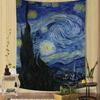 Post Impressionist Painters V-Van Gogh Printed Large Wall Tapestry Indian Buddha Wall Decoration Bohemian Hippie Wall Art Decor