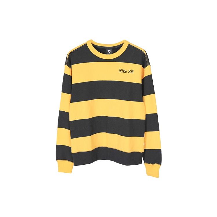 Nike MENS SB Skateboard Striped Skate Sports Crew-neck Golden Men s CV4310-739 L