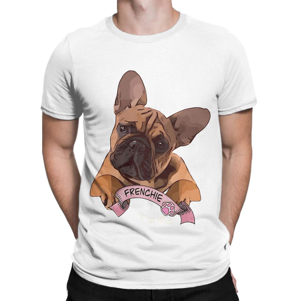 Frenchie French bulldog lovers gift Graphic Funny 100 Cotton TShirt French Bulldog Tees Tops For Unisex
