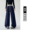 Black Sweatpants Women's Spring and Autumn New Loose Casual Sweatpants Small Drape Wide-leg Pants