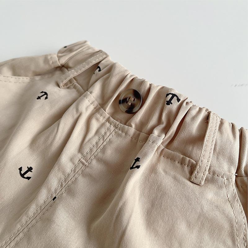 Boys Summer Outfit Set Baby Summer Thin Short Sleeve Polo Two Piece Short Style Short Children's Clothing