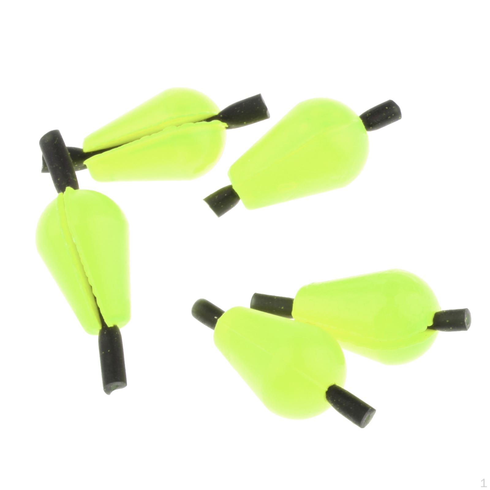 

5 Pcs Water Drops Unsinkable Foam Floats Stroke Indicators Fishing Corks Bobbers for Fly жовтий