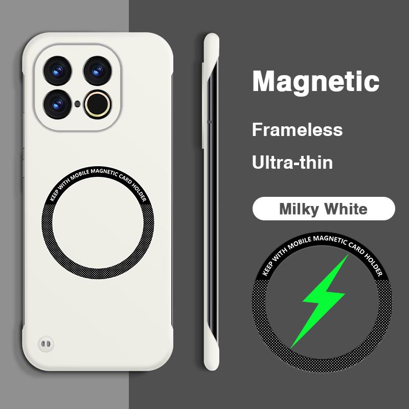 

Magesafe Frameless Phone Case for vivo iQOO Z10 Turbo Pro 5G High Qualtiy Magnetic Wireless Charging Thin Basic Plain Back Cover vivo iQOO Z10
