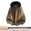 Men's Faux Two-Piece PU Leather Jacket: Windproof, Loose Fit, Youth Style for Autumn/Winter
