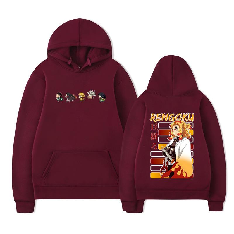 Autumn Anjuro Bakugou Hoodies Men Women Fashion High Street Sweatshirts Vintage Pullovers Tanjiro Hoodie Oversized Tops