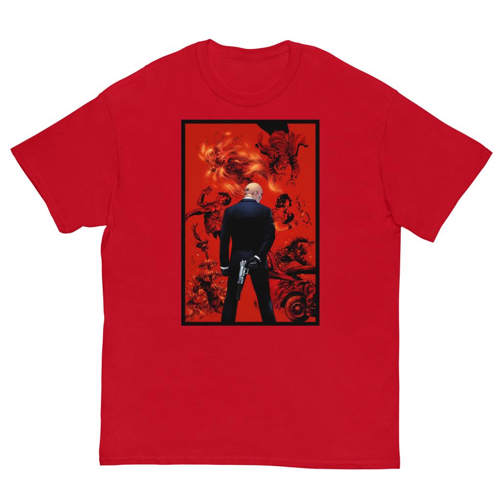 Unisex Agent 47 Tee, Custom Gamer Shirts, Agent 47 Hitman T-Shirt Mens Womens Tees Top
