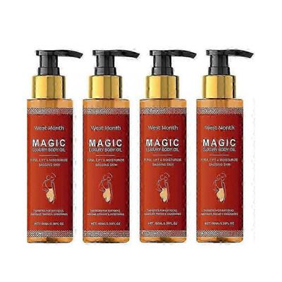(4 pezzi)Olio rassodante per il corpo Magics Olio per il corpo di lusso Olio idratante e rassodante per la pelle di tutto il corpo, braccia, petto, cosce e pancia