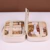 Three in One Makeup Bag For Women PU Leather Portable Organizer Bag Travel Cosmetic Brush Toiletries Storage Bags