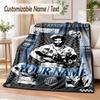 Kendrick Lamar Custom Name Flannel Throw Blanket Soft Warm for Sofa Bed Indoor Home Use