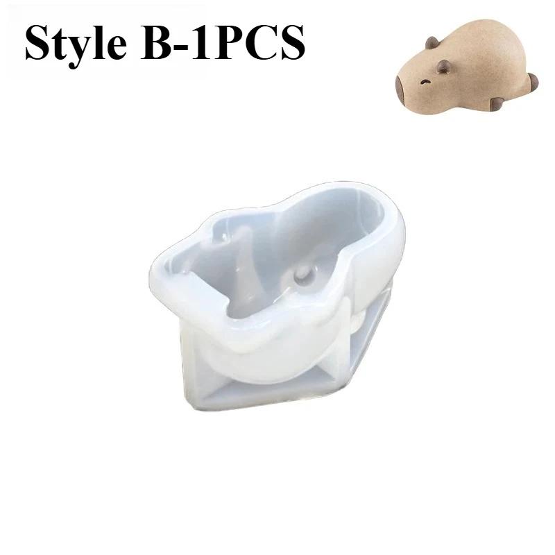 3D Capybara Dolphin Silicone Molds 1-10PCS Non-Stick Pudding Jelly Moulds Home Baking Supplies Party Dessert Kits