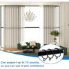 Openable Curtain Rings with Eyelets, 1inch Heavy Duty Rustproof Metal Drapery Rings,Shower Curtain Rings 24pcs Black Zocang
