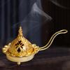 Arabian Incense Burner Arab Censer Pot Floral Dubai Style Tabletop Ornament