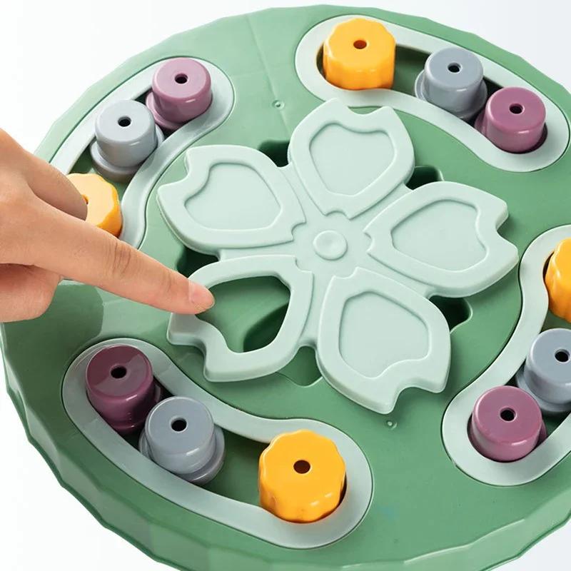 Cat Dog Puzzle Toys Interactive Slow Fooder Non Slip Bowl Increase Puppy IQ Food Dispenser Cats Dogs Training Games Pet Supplies