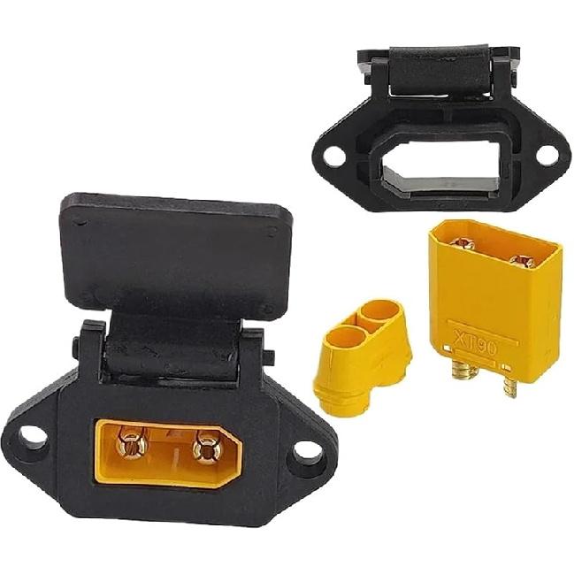 QS8-S Plug XT90 Plug Male and Female Modified Electric Motorcycle Charging Port Connector T-Shell(XT90S Female Set)