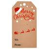 100 pezzi Etichette di Buon Natale Carta Kraft Etichetta regalo Fai da te Etichette appese Confezione regalo Decorazione Carta regalo Bomboniere natalizie Forniture