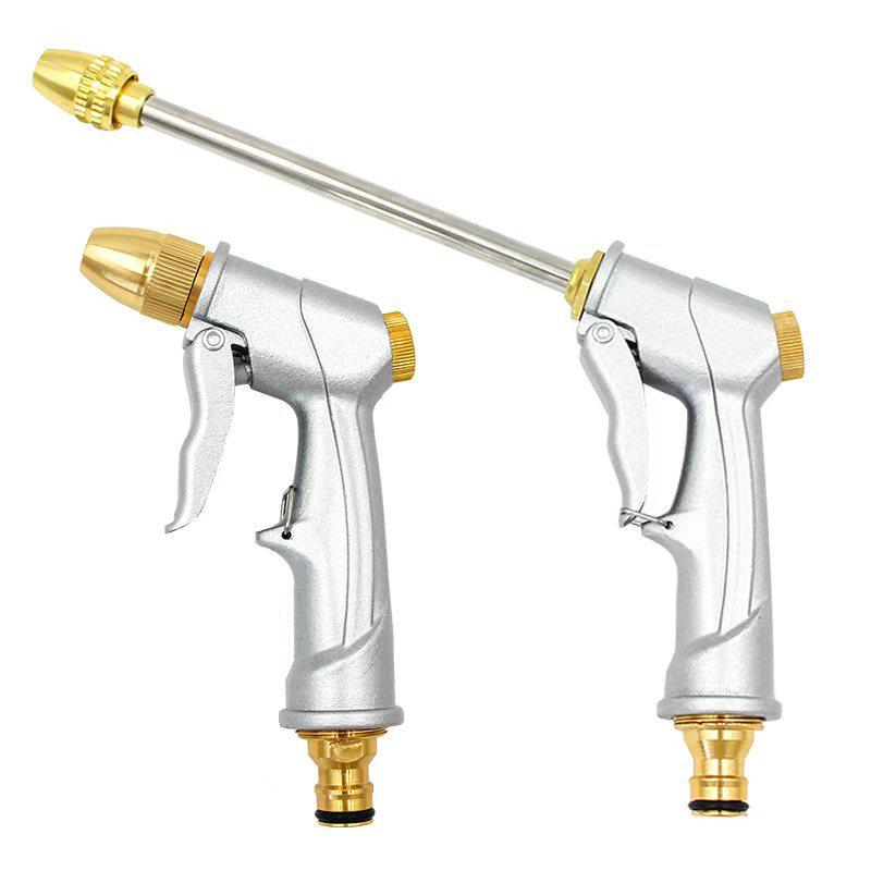 High Pressure All-Metal Car Wash Water Gun - Tap Connect, Super Strong for Household.
