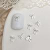 20pcs Bowknot 3D Metal Nail Charms for Nail Art Women Nail Decorations Accessories DIY Nail Supply