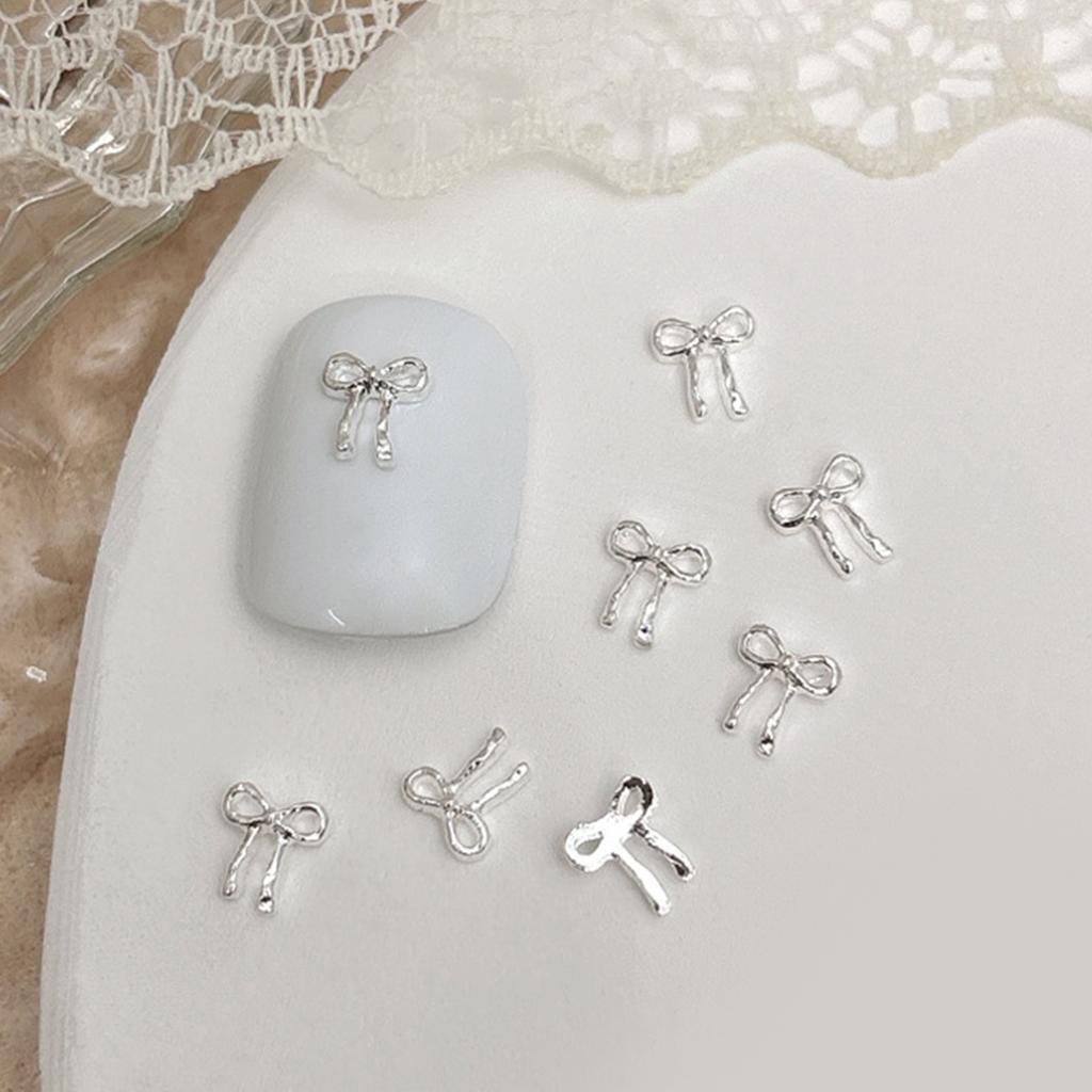 20pcs Bowknot 3D Metal Nail Charms for Nail Art Women Nail Decorations Accessories DIY Nail Supply