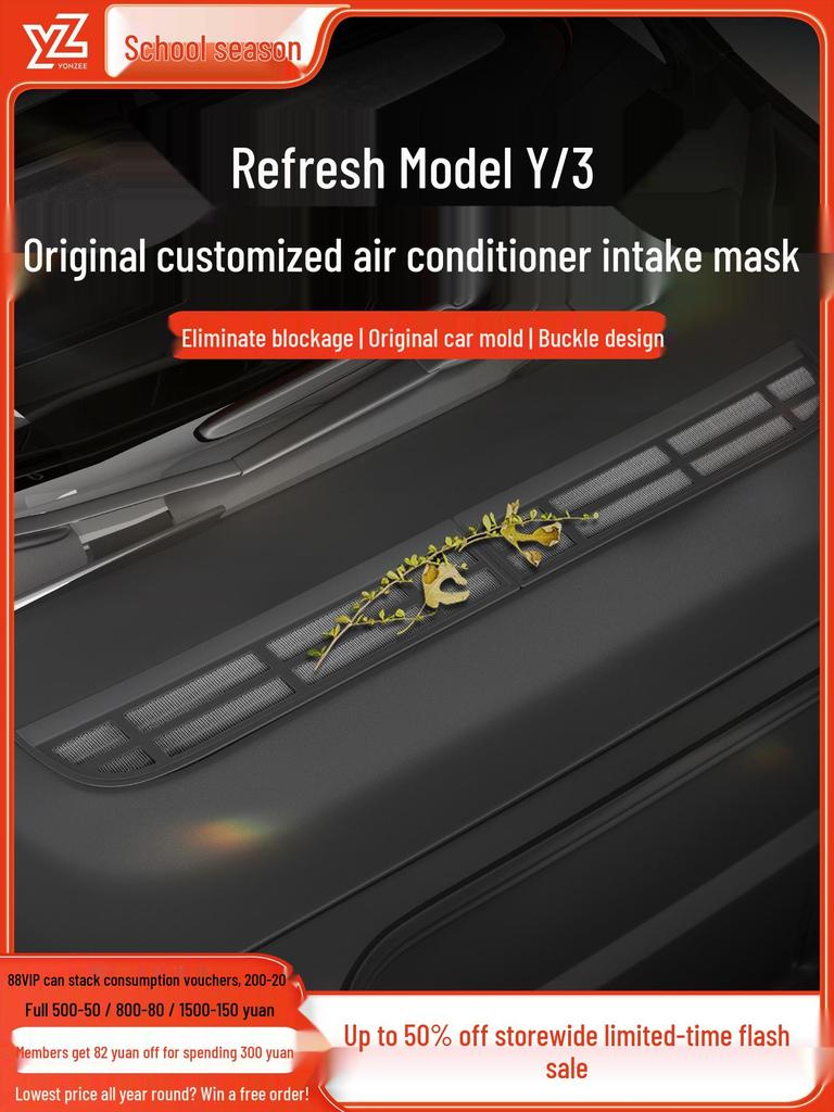 Tesla Model Y Air Conditioning Vent Cover with Insect Net