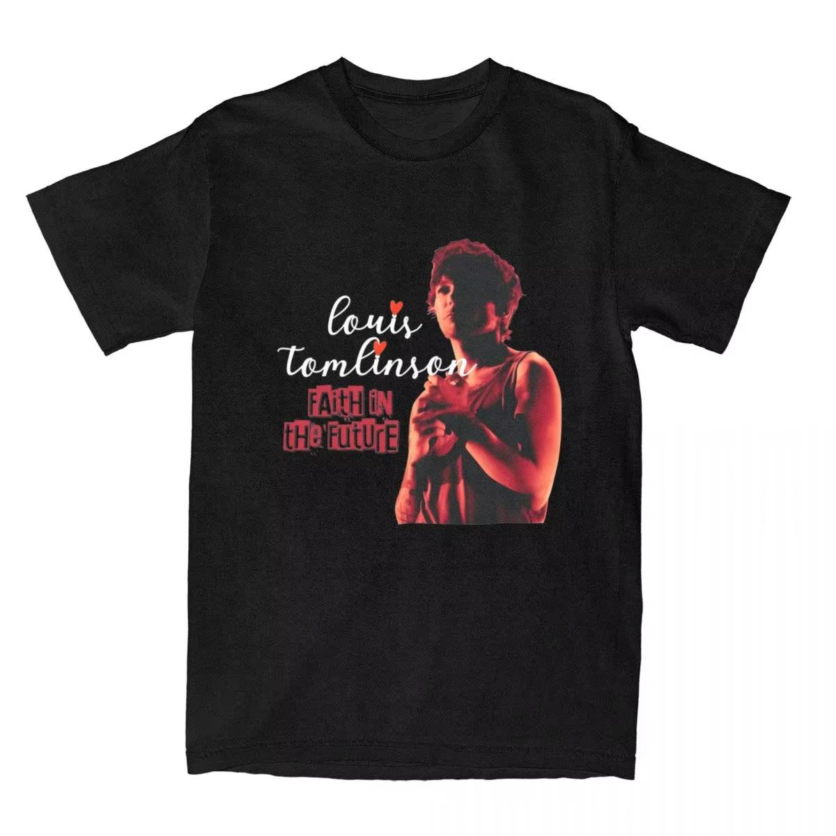 

2026 Louis Tomlinsons Faith Future Accessories Men Women Vintage Cotton T Shirt Merch Tee Summer Streetwear Casual Top 4XL