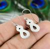 Two Stone Rainbow Moonstone Silver Earrings, 925 Sterling Silver Pear Shape , Teardrop Earring, Handmade Earring, Dangle Amethyst Earring