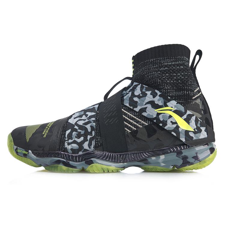 Li Ning Ranger Textile, Synthetic Leather, TPU Cushioning Slip Resistant Abrasion Resistant High top Training Shoes AYAP015-6