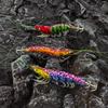 Luminous Squid Fishing Jigs Realistic Glitter Shrimp Sharp Barbed Hooks For Saltwater Offshore Squid Cuttlefish Fishing