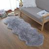 Langfloriger Kunstpelzteppich für Schlafzimmer und Wohnzimmer