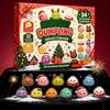 24‑Days Christmas Dumpling Advent Calendar Gift Set, Holiday Countdown Ornaments, Desktop Decor, Festive Party Favor Gifts