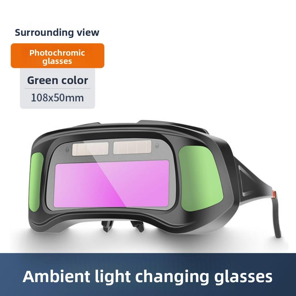 Auto-Darkening Welding Goggles Anti-Glare Anti-Arc Anti-Flash - TIG Pro Welder Eyewear with Full Eye Protection for Welding