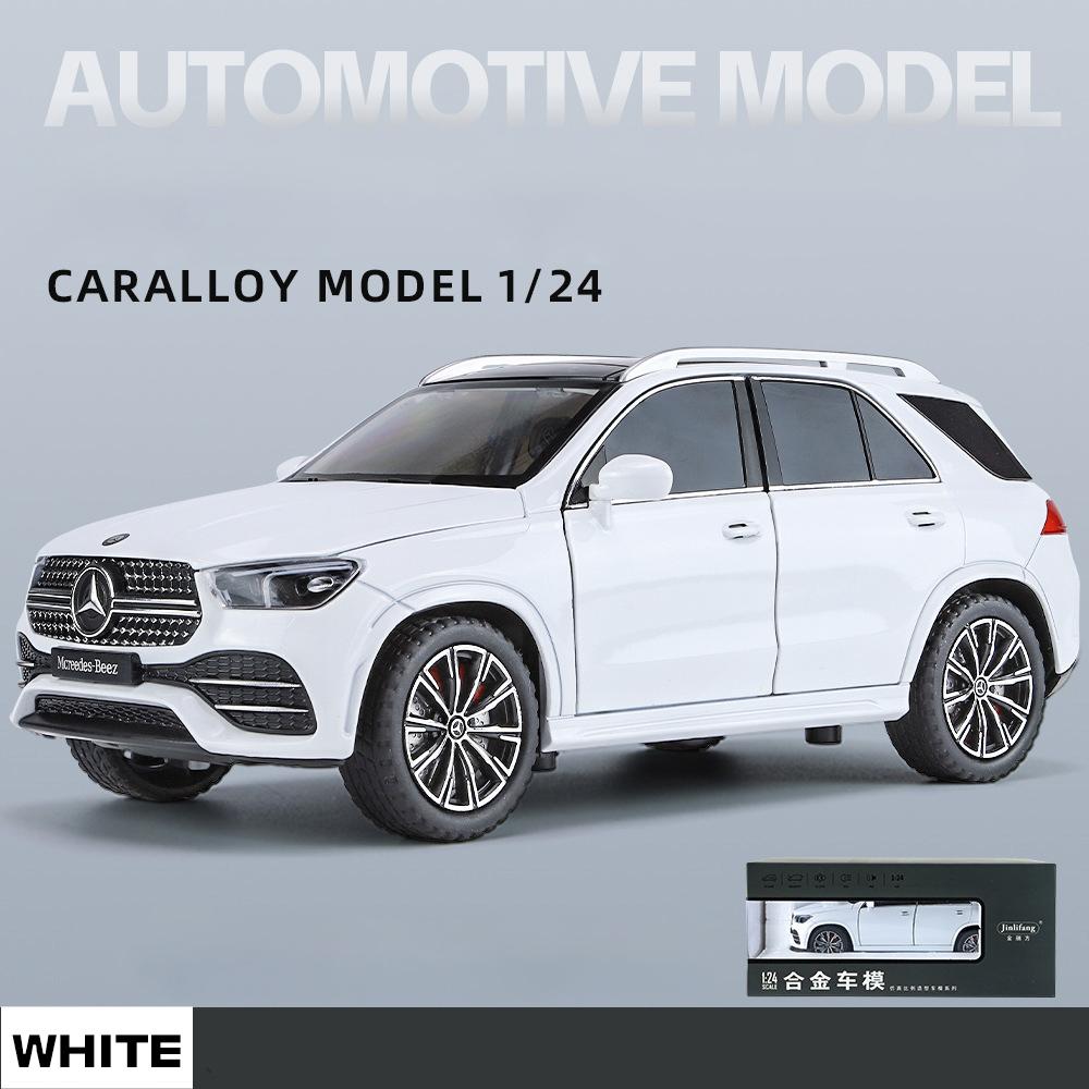 

1/24 Benz GLE350 Внедорожник SUV Украшения для домашней коллекции Звук и свет Игрушка Миниатюры Сплав Металл Литой Модель автомобиля Игрушки для детей